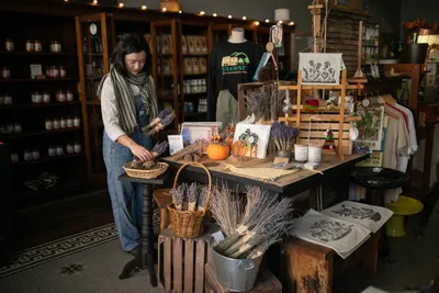 Tiff Piko, coordinator of maker markets for Ohio Winding Road in Shawnee, OH on December 21, 2023. Tiff Piko is a designer, educator, and farmer in Appalachia Ohio.  In 2019 she became the first woman to run for mayor in her hometown of Lancaster, Ohio. Running a zero-dollar grassroots campaign designed to get more people involved in local politics.